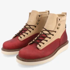 Model 001 Boot In Cherry/Cream