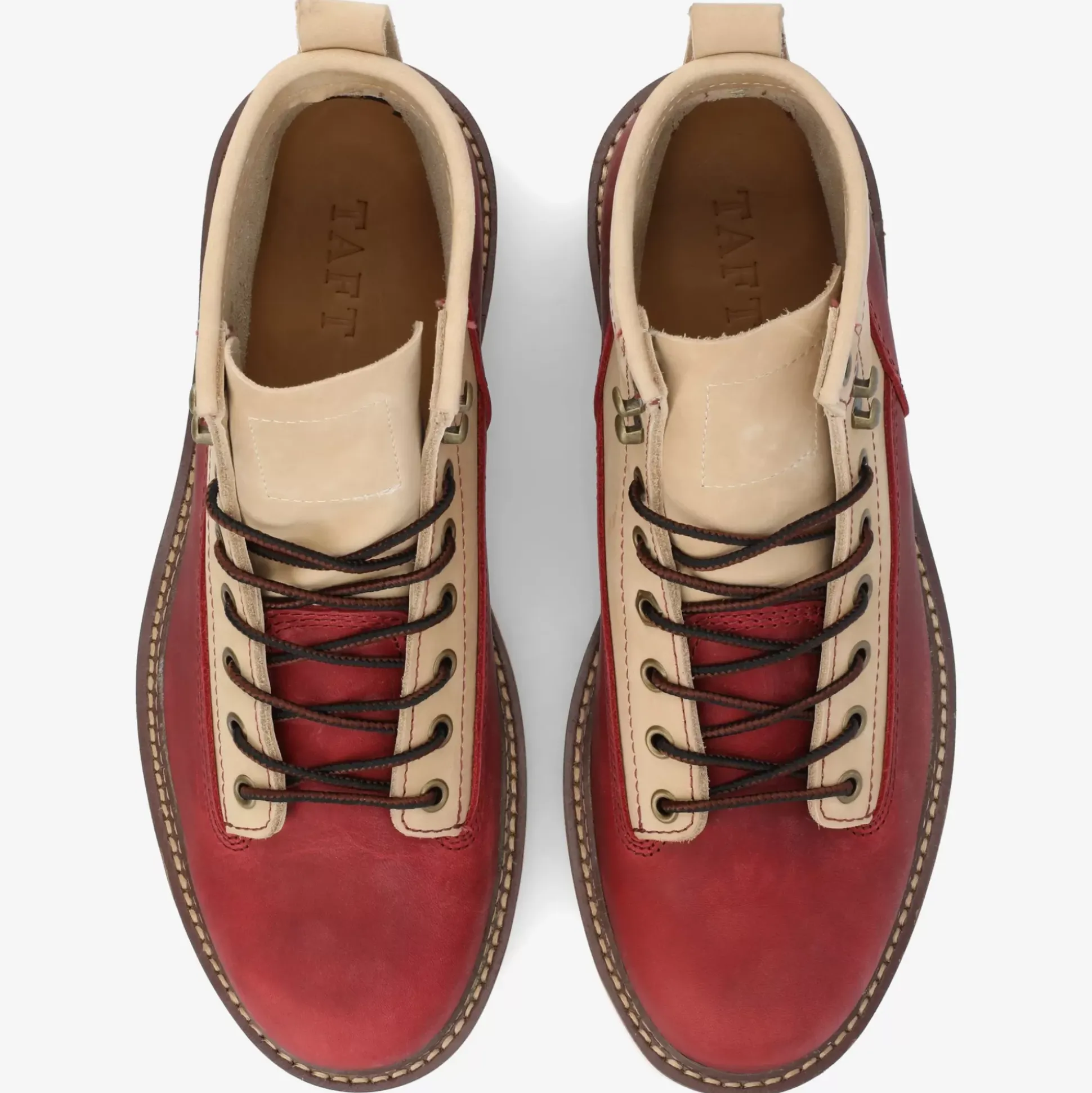 Model 001 Boot In Cherry/Cream