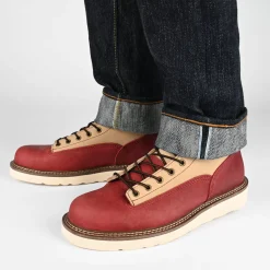 Model 001 Boot In Cherry/Cream