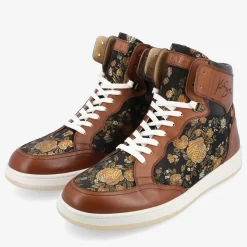 Rapido Brown High Top Sneakers - Eden | Taft