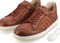 Rapido Low In Brown Woven - Brown Mens Sneakers | Taft