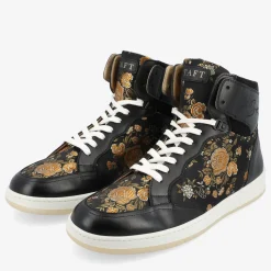 Rapido Mens Black Hightop Sneakers - Eden Noir | Taft