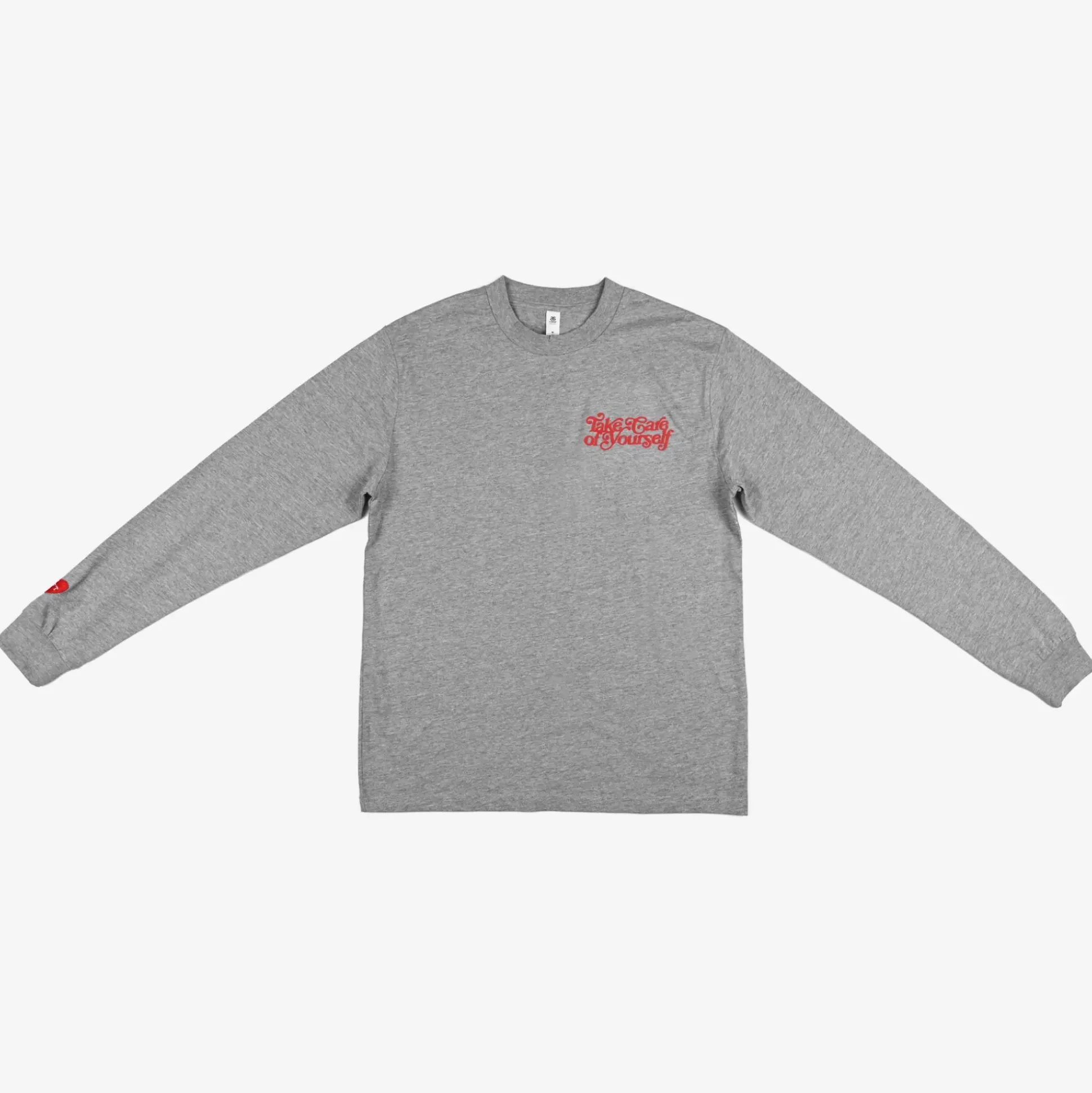 Take Care Long Sleeve Shirt In Grey