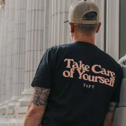 Take Care T-Shirt In Coal