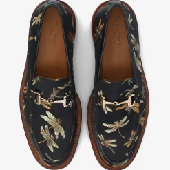 The Fitz Black Loafers - Black Dragonfly | Taft