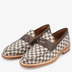 The Fitz Loafer In Brown Check | Taft