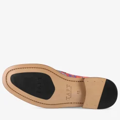 The Fitz Loafer In Fiore - Red Men'S Loafers | Taft