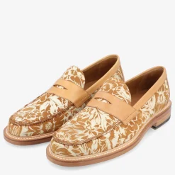 The Fitz Loafer In Gold Floral | Taft