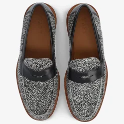 The Fitz Loafer In Rainclouds - Black And White Dot | Taft
