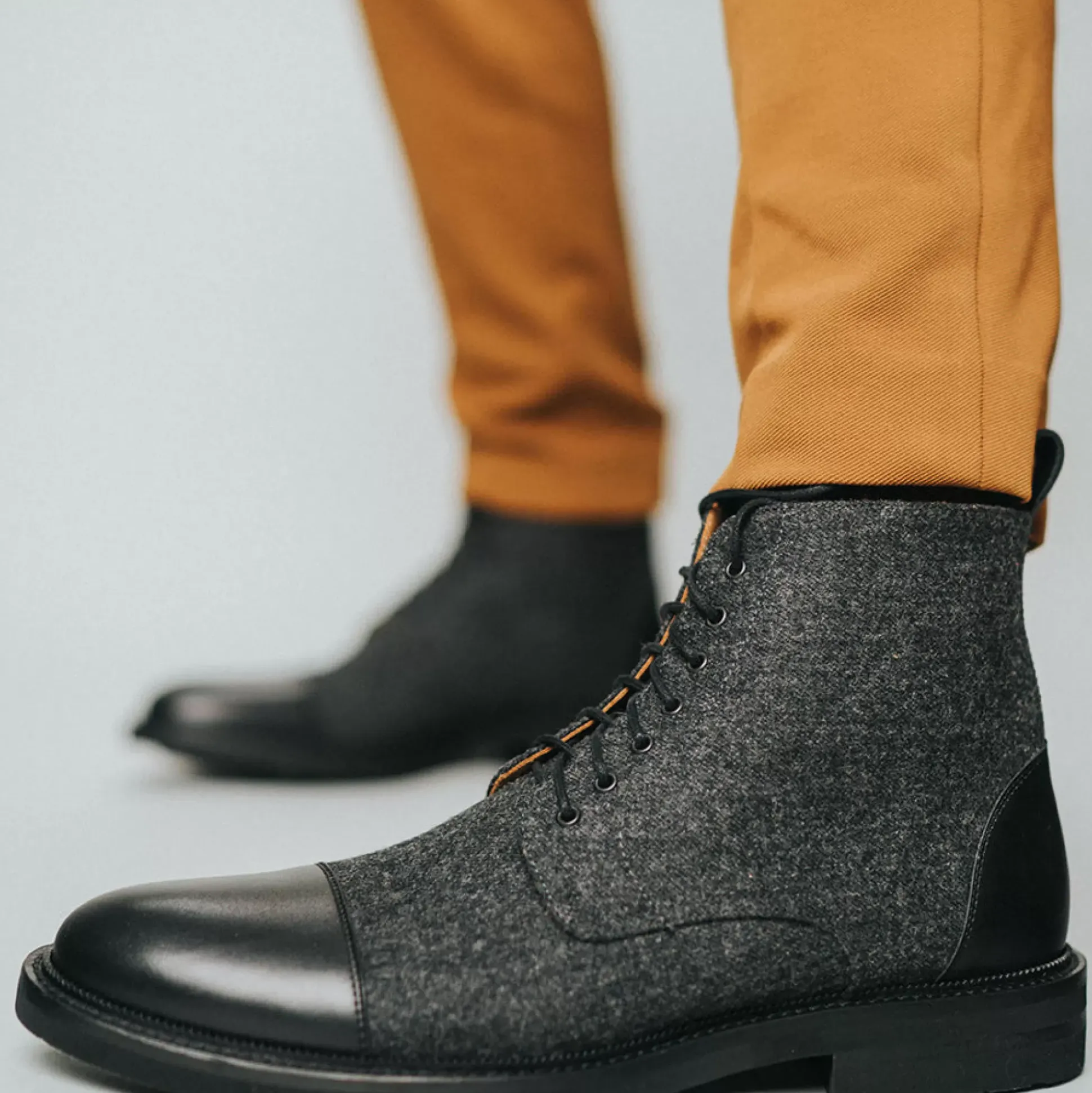 The Jack Boot - Black Leather | Taft