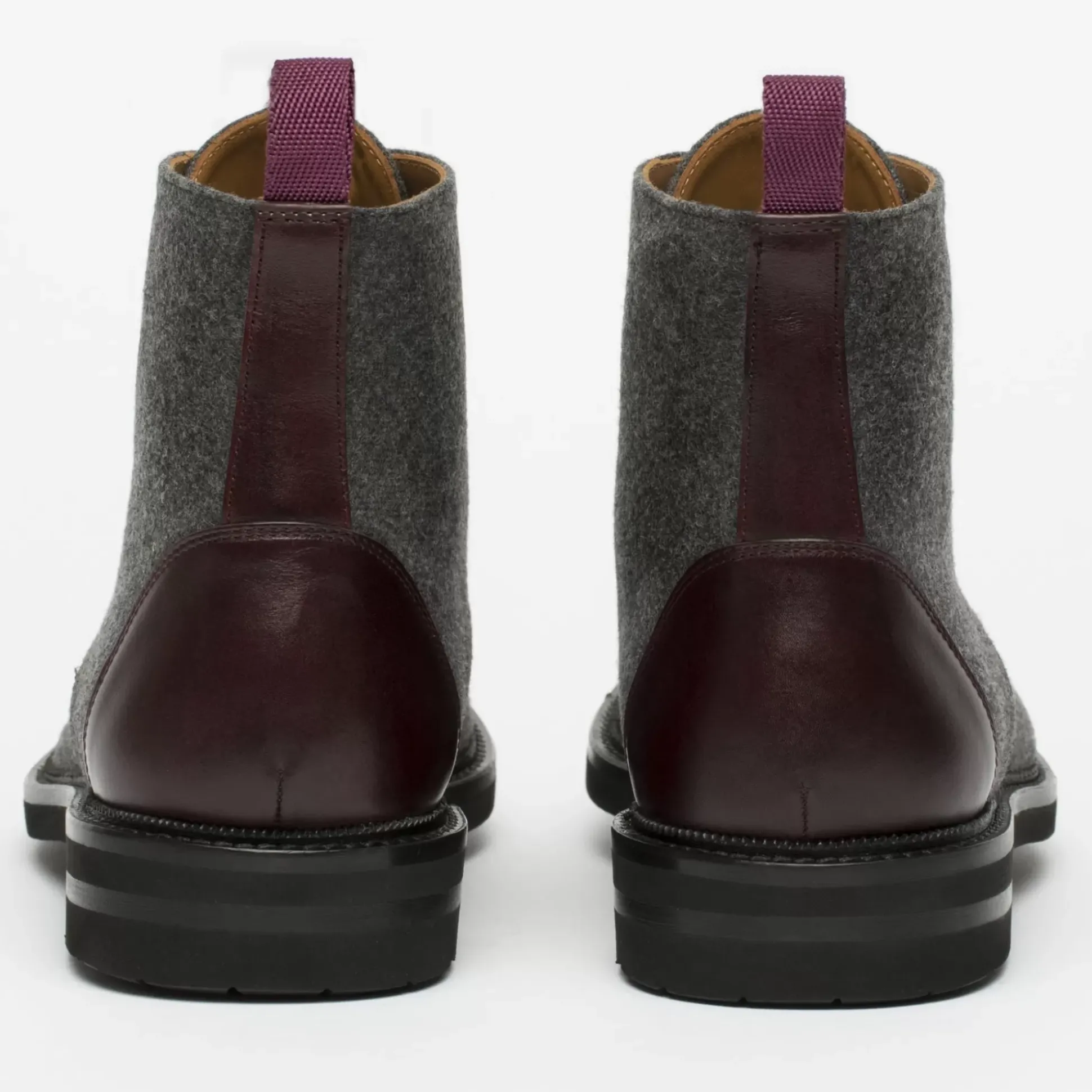 The Jack Boot - Grey / Oxblood Leather | Taft