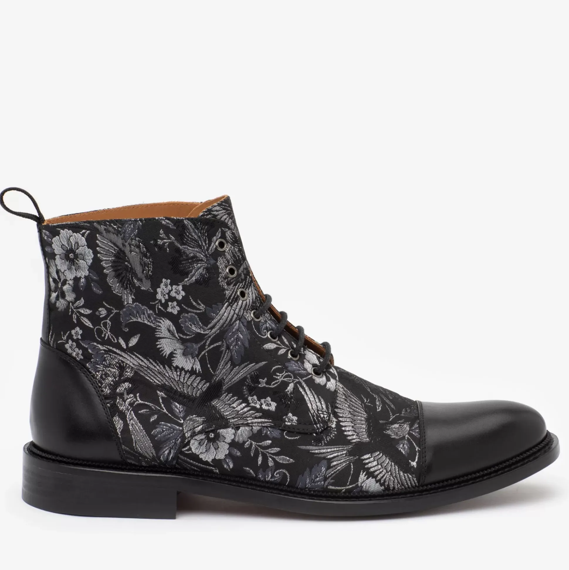 The Jack Boot In Dark Sky - Floral Boots | Taft
