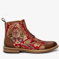 The Jack Boot In Red Paisley | Taft