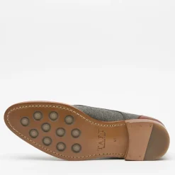 The Jack Shoe - Grey/Brown Leather Shoes | Taft
