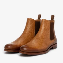 The Jude Boot In Honey Floral - Full Grain Leather | Taft