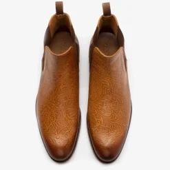 The Jude Boot In Honey Floral - Full Grain Leather | Taft