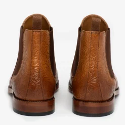 The Jude Boot In Honey Floral - Full Grain Leather | Taft