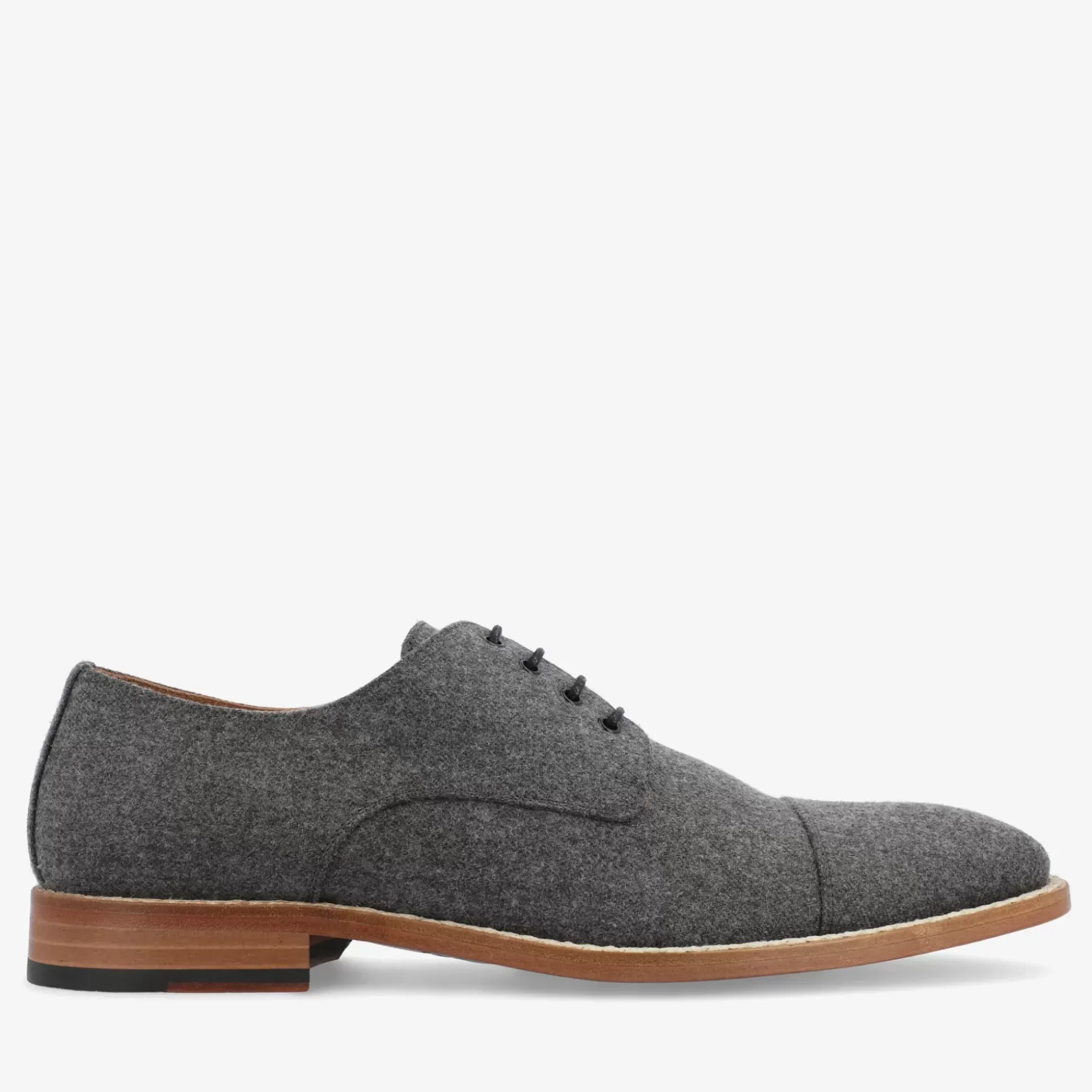 The Kennedy Shoe In Grey Wool | Taft