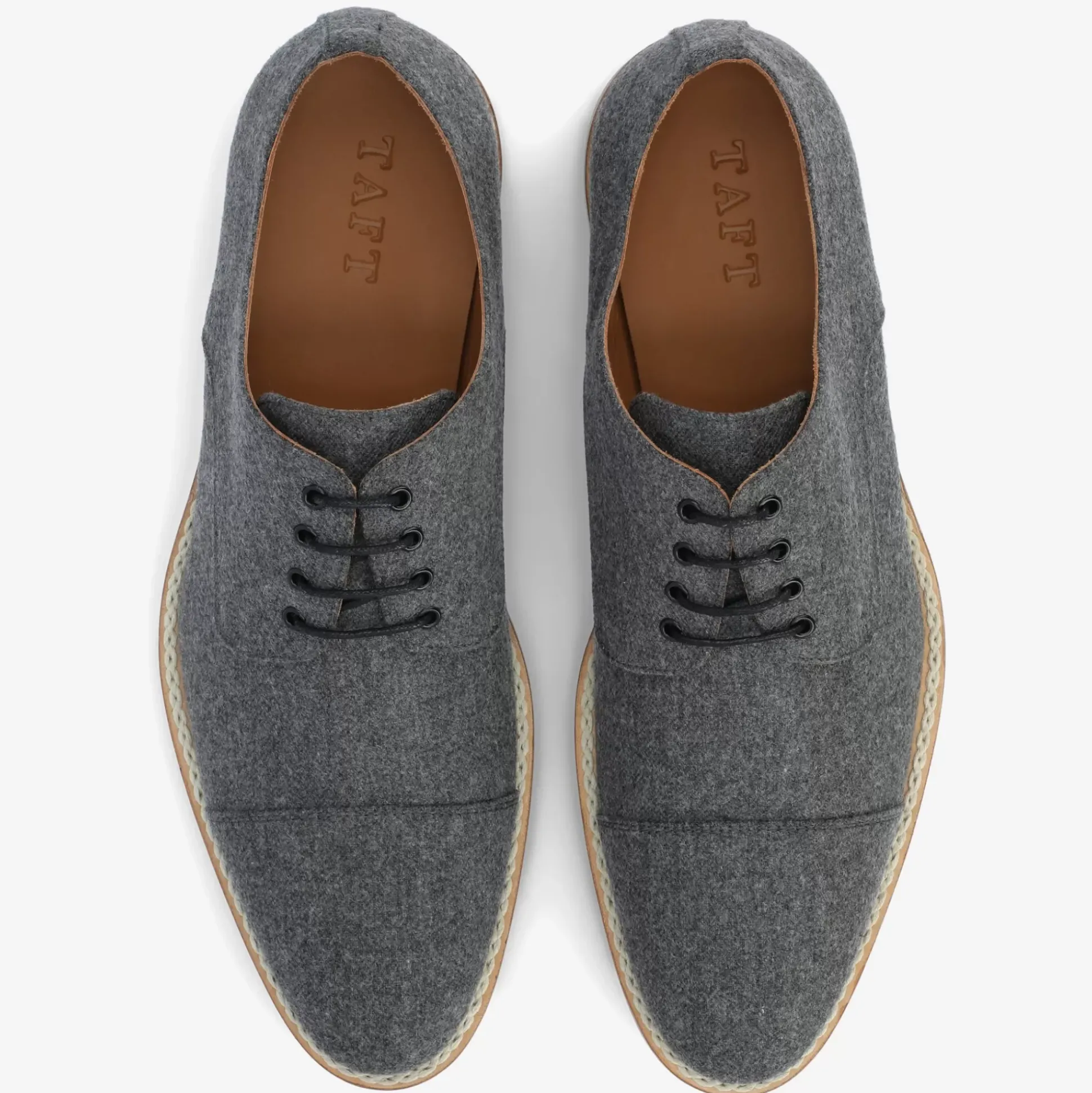 The Kennedy Shoe In Grey Wool | Taft