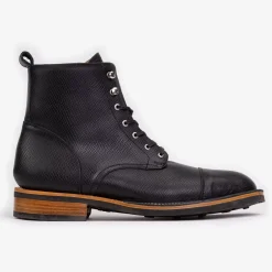 The Legacy Boot In Black Hatch - Reindeer Leather | Taft