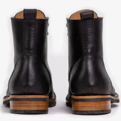 The Legacy Boot In Black Hatch - Reindeer Leather | Taft