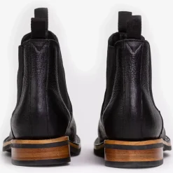 The Legion Boot In Black Bison Leather | Taft