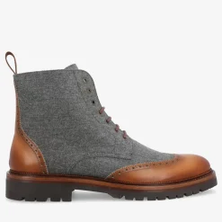 The Livingston Boot In Grey/Brown Wool Boots | Taft