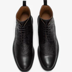 The Paris Boot In Black Floral - Ankle Boots | Taft