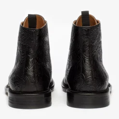 The Paris Boot In Black Floral - Ankle Boots | Taft