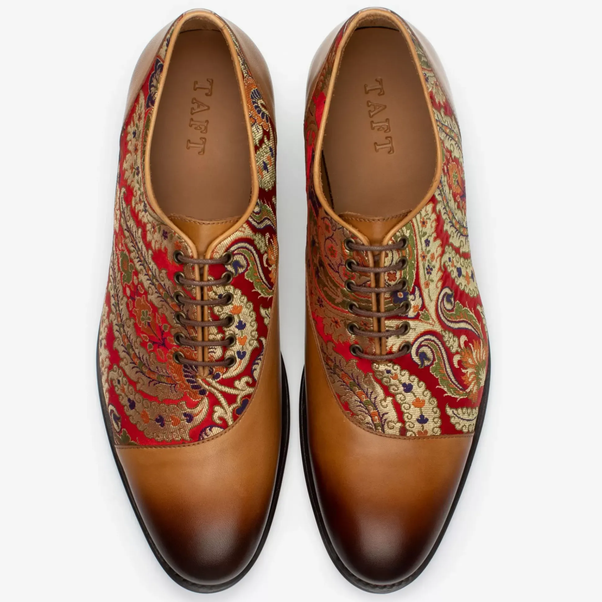 The Paris Shoe In Red Paisley | Taft