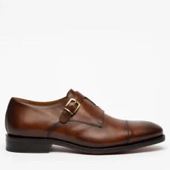 The Prince Shoe In Coffee - Double Monk Strap Shoes | Taft