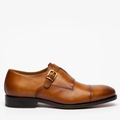 The Prince Shoe In Honey - Double Monk Strap | Taft