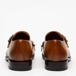 The Prince Shoe In Honey - Double Monk Strap | Taft