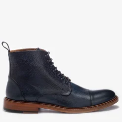 The Rome Boot - Navy Leather Boots | Taft