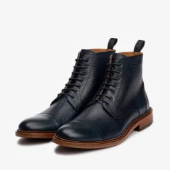 The Rome Boot - Navy Leather Boots | Taft