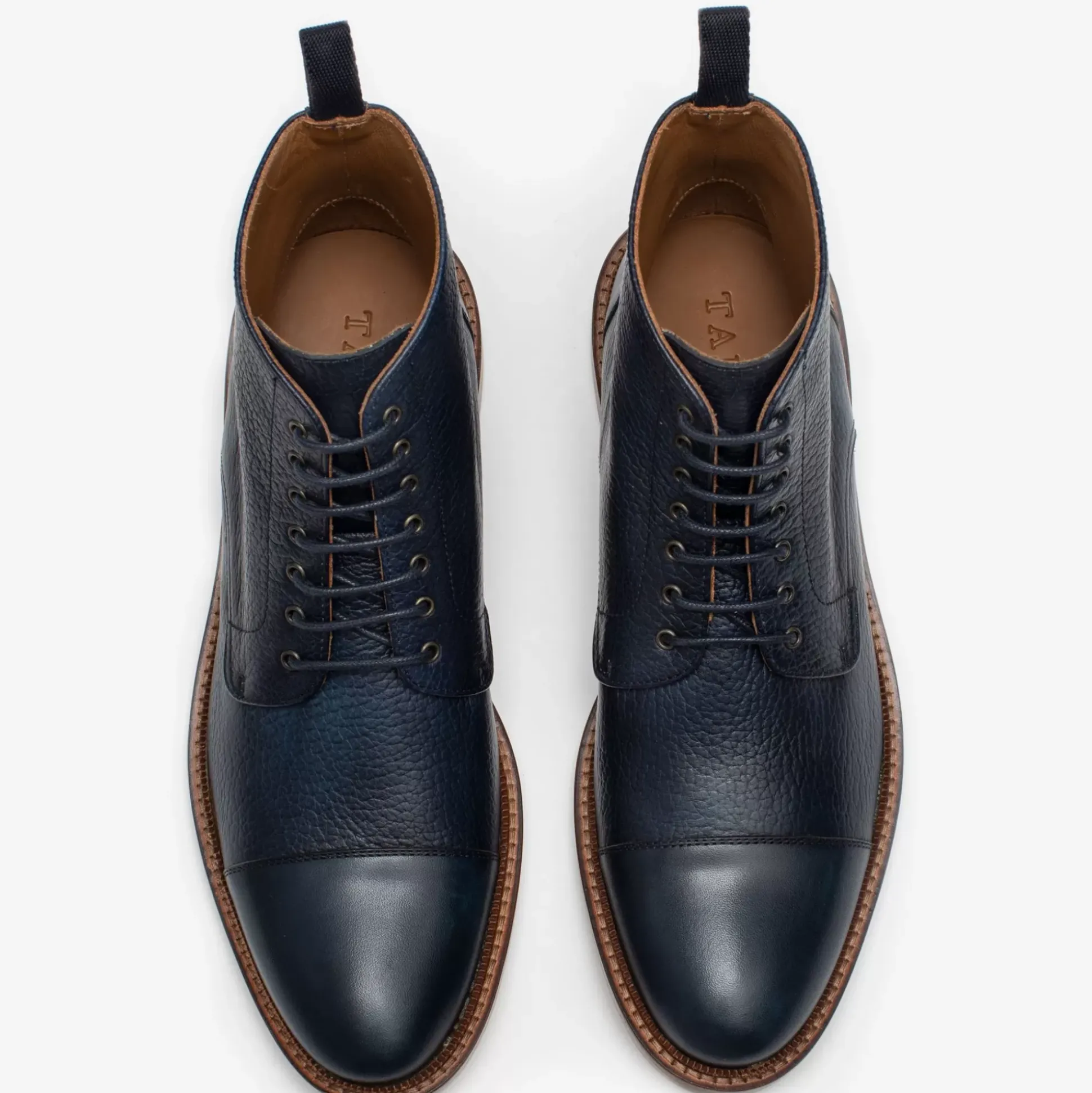 The Rome Boot - Navy Leather Boots | Taft