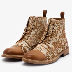 The Rome Boot - Suede Print Floral Boots | Taft