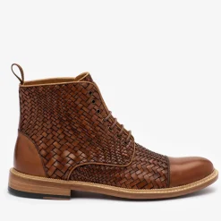 The Rome Boot In Woven - Leather Boots | Taft