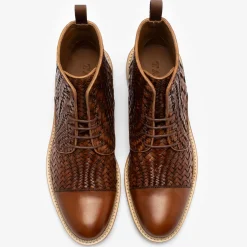 The Rome Boot In Woven - Leather Boots | Taft