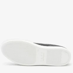 The Sneaker In Black Woven Leather | Taft