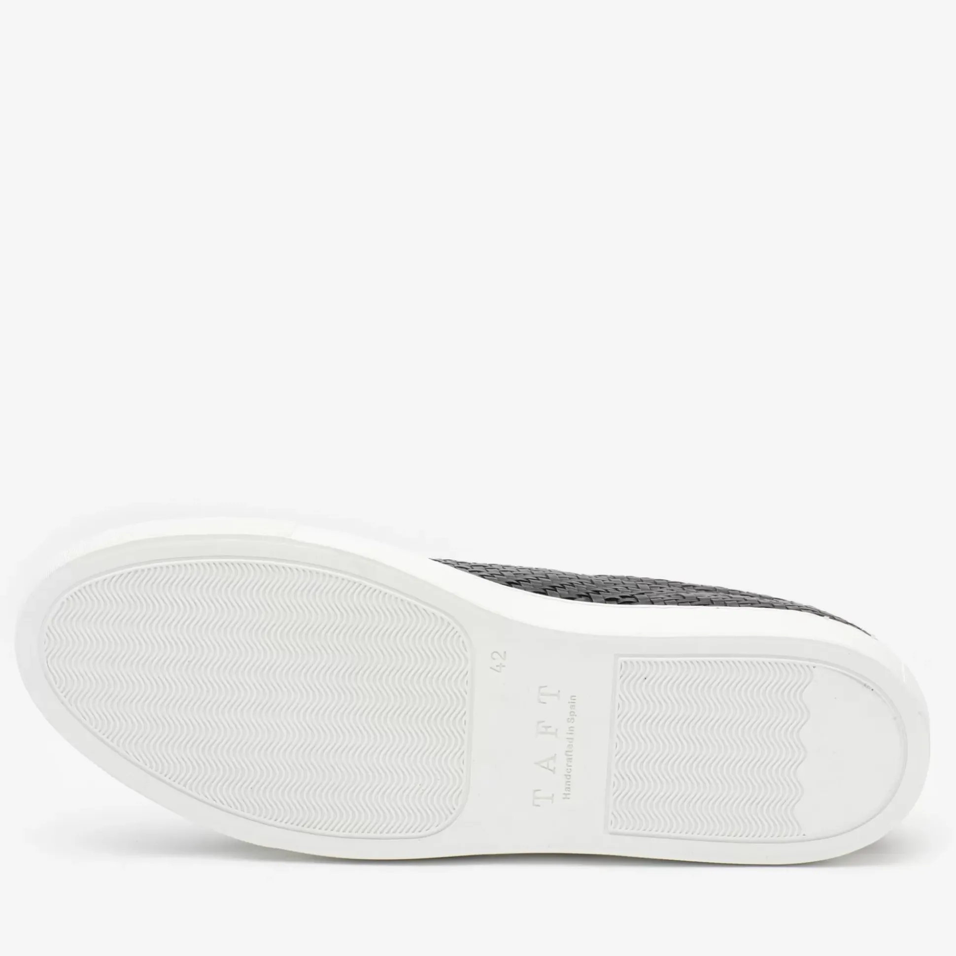The Sneaker In Black Woven Leather | Taft
