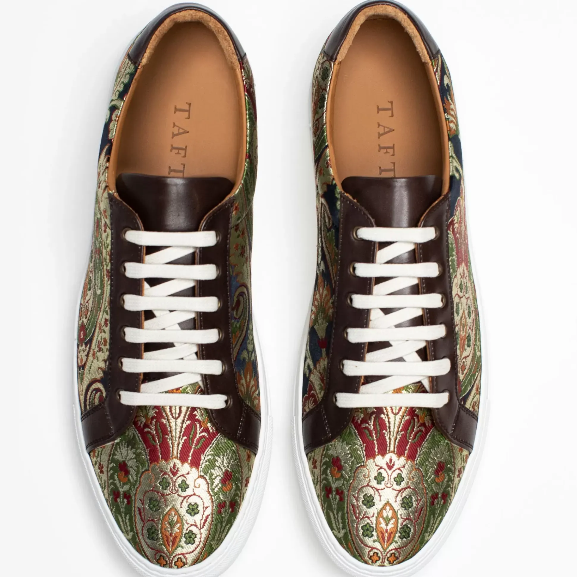The Sneaker In Kashmir Multicolor Paisley Fabric | Taft