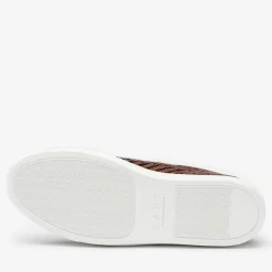 The Sneaker In Woven Brown Leather | Taft