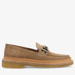 The Verona Loafer In Beige - Beige Suede Loafer | Taft