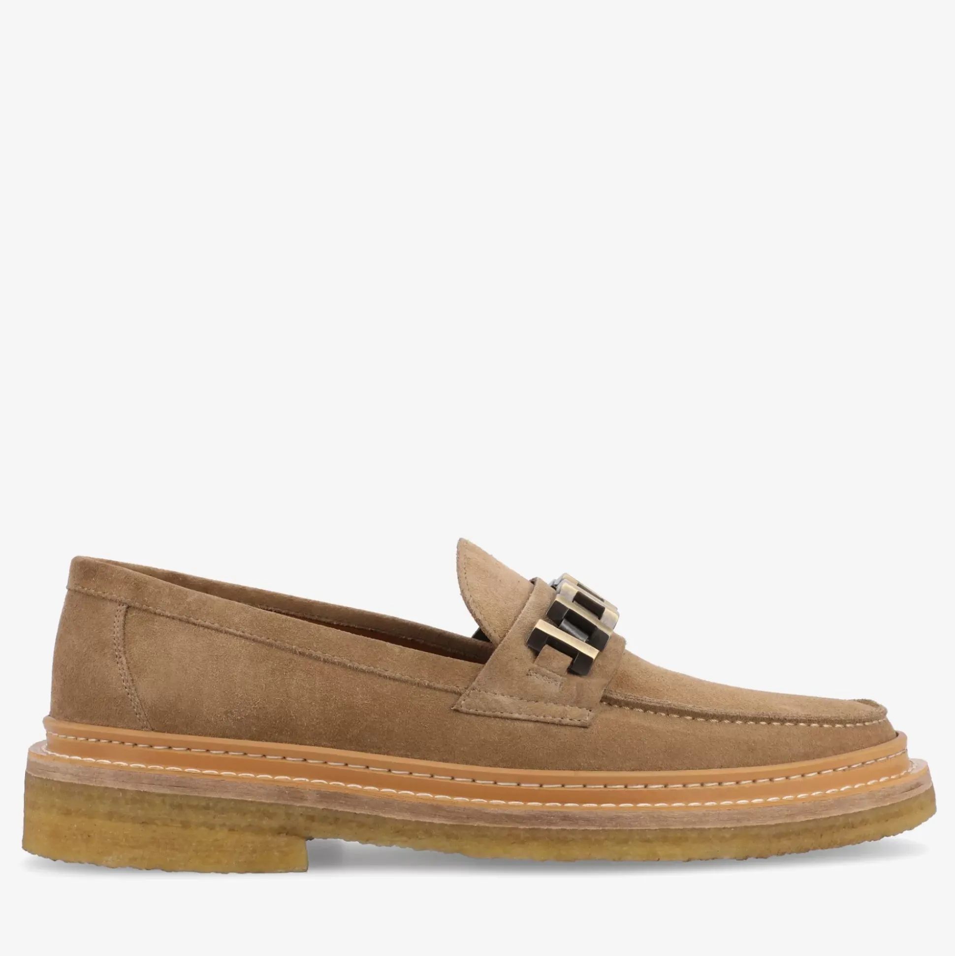 The Verona Loafer In Beige - Beige Suede Loafer | Taft