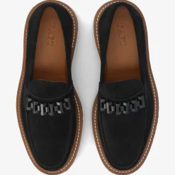 The Verona Loafer In Black - Black Suede Loafer | Taft
