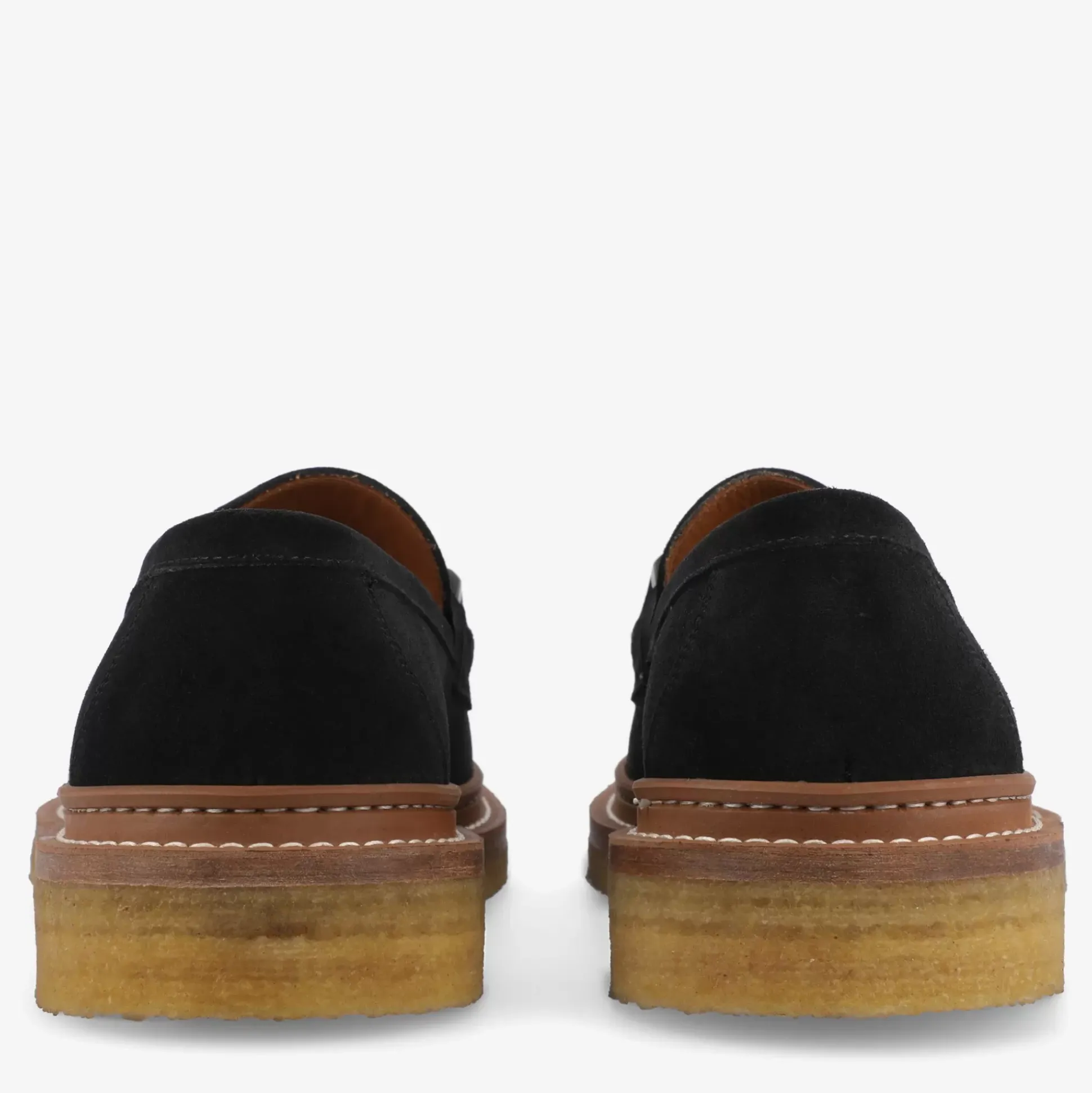 The Verona Loafer In Black - Black Suede Loafer | Taft