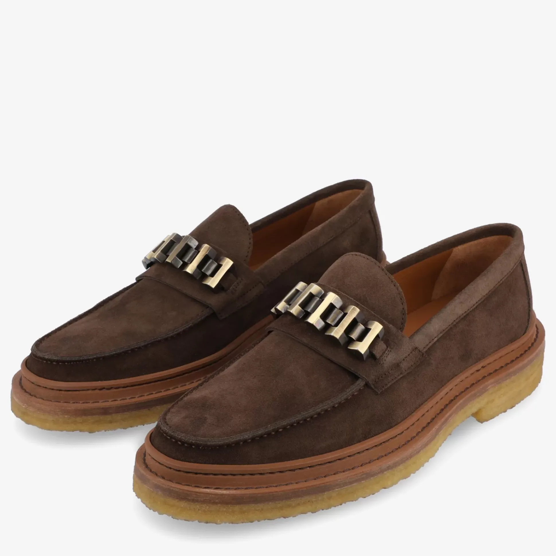 The Verona Loafer In Brown - Brown Suede Loafer | Taft