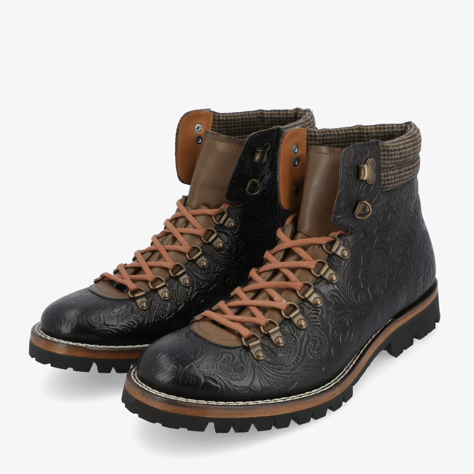 The Viking Boot In Black Floral | Taft