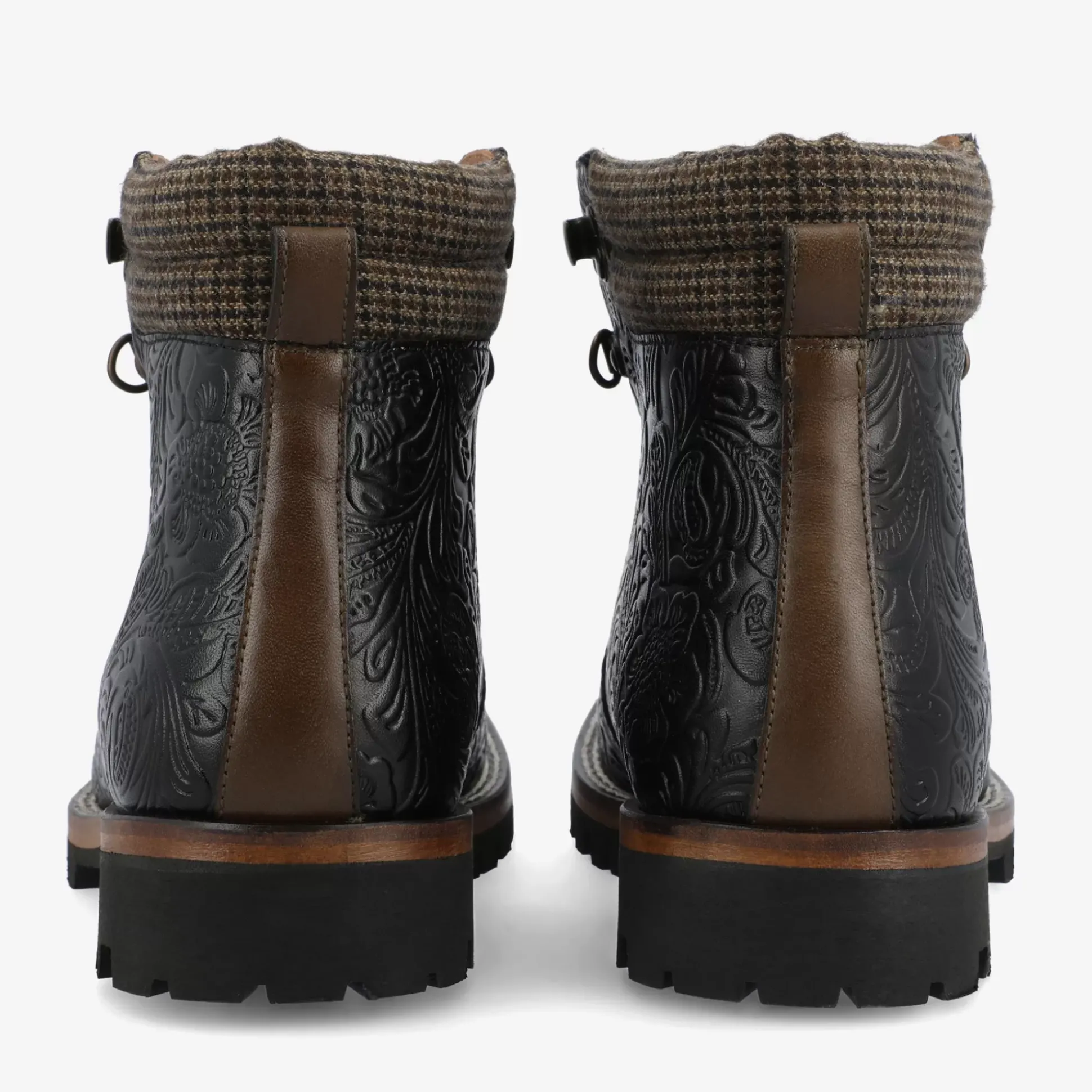 The Viking Boot In Black Floral | Taft